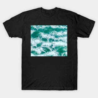 Aqua Green Summer Ocean Waves T-Shirt